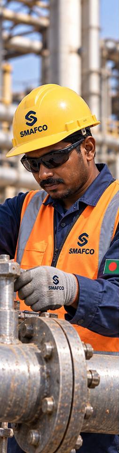 SMAFCO technician on valve maintenance