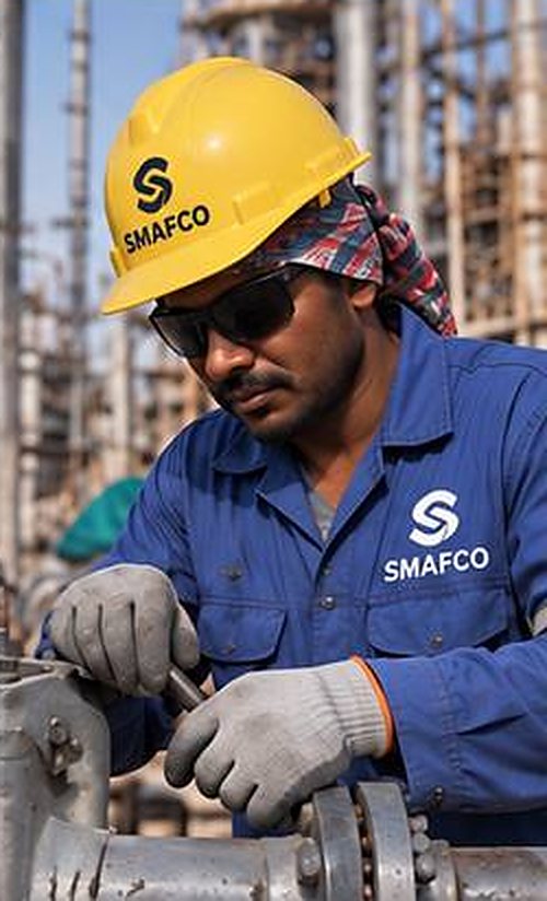 Mechanical technician on site